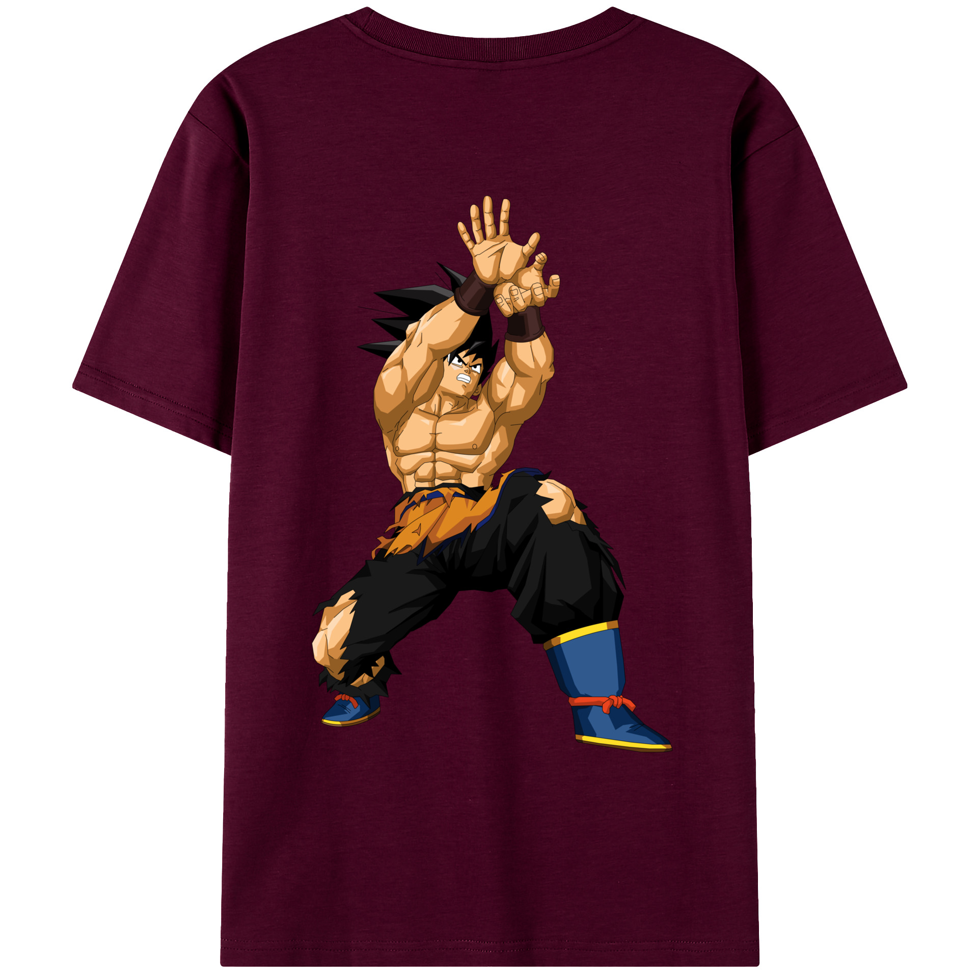 （画像用） ドラゴンボール 孫悟空（そん ごくう）Son Goku カカロット DRAGON BALL Kakarotto レディース半袖Tシャツ(バックプリント)